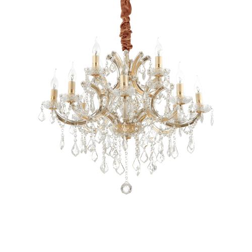 Lampa wisząca NAPOLEON SP12 ORO złota 167404 Ideal lux