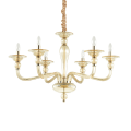 Lampa wisząca DANIELI SP6 AMBRA bursztynowa 159942 Ideal lux