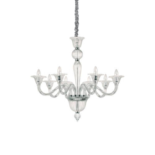 Lampa wisząca BRIGITTA SP8 TRANSPARENTE transparentna 199382 Ideal lux