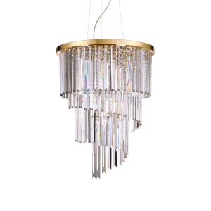 Lampa wisząca CARLTON SP12 ORO złota 213521 Ideal lux