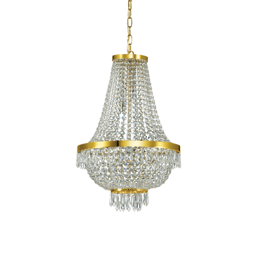 Lampa wisząca CAESAR SP9 ORO złota 114736 Ideal lux