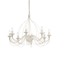 Lampa wisząca CORTE SP8 BIANCO ANTICO antyczna biel 005898 Ideal lux