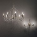 Lampa wisząca CORTE SP8 BIANCO ANTICO antyczna biel 005898 Ideal lux