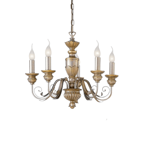 Lampa wisząca FIRENZE SP5 ORO ANTICO antyczy złoto 020822 Ideal lux