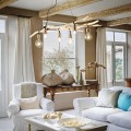 Lampa wisząca DRIFTWOOD SP6 naturalne drewno 180922 Ideal lux