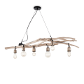 Lampa wisząca DRIFTWOOD SP6 naturalne drewno 180922 Ideal lux