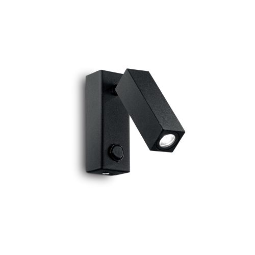 Kinkiet PAGE AP SQUARE NERO czarny 142241 Ideal lux