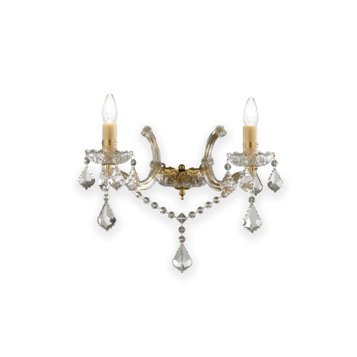 Kinkiet FLORIAN NAPOLEON AP2 ORO zloty 035659 Ideal lux