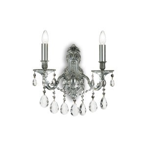 Kinkiet GIOCONDA AP2 ARGENTO srebrny 044910 Ideal lux