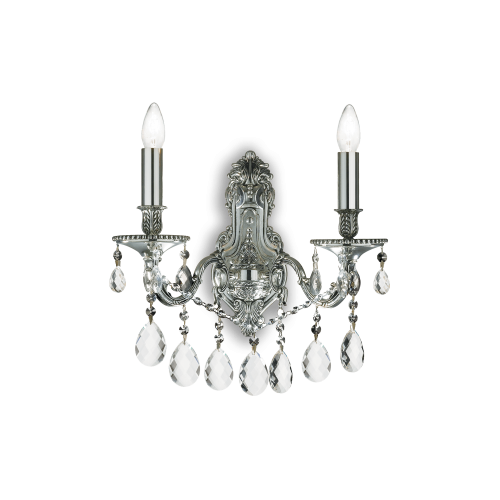 Kinkiet GIOCONDA AP2 ARGENTO srebrny 044910 Ideal lux