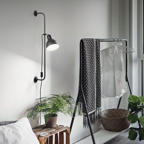 Kinkiet SHOWER AP1 NERO czarny 179643 Ideal lux