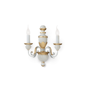 Kinkiet FIRENZE AP2 BIANCO ANTICO antyczna biel 012902 Ideal lux