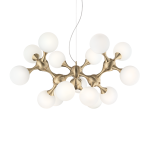 Lampa wisząca NODI SP15 OTTONE SATINATO mosiądz 241012 Ideal lux