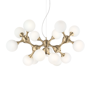 Lampa wisząca NODI SP15 OTTONE SATINATO mosiądz 241012 Ideal lux