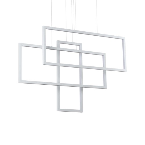 Lampa wisząca FRAME SP RETTANGOLO BIANCO 253589 Ideal lux