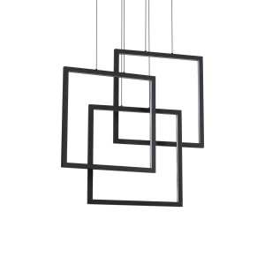 Lampa wisząca FRAME SP QUADRATO NERO 269375 Ideal lux
