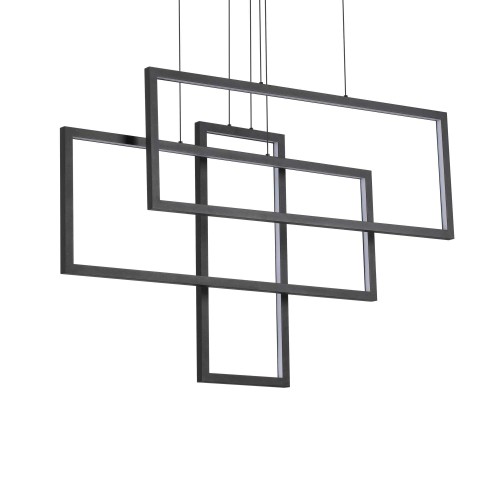 Lampa wisząca FRAME SP RETTANGOLO NERO 269382 Ideal lux