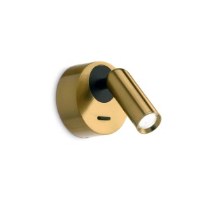 Kinkiet BEAN ROUND AP OTTONE 260624 Ideal lux