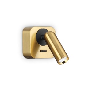 Kinkiet BEAN SQUARE AP OTTONE 260662 Ideal lux