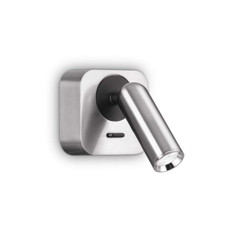 Kinkiet BEAN SQUARE AP NICKEL 260679 Ideal lux