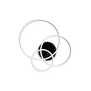 Lampa sufitowa FRAME PL CERCHIO NERO 269825 Ideal lux