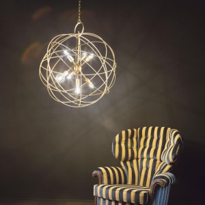 Lampa wisząca KONSE SP6 złota 156026 Ideal lux