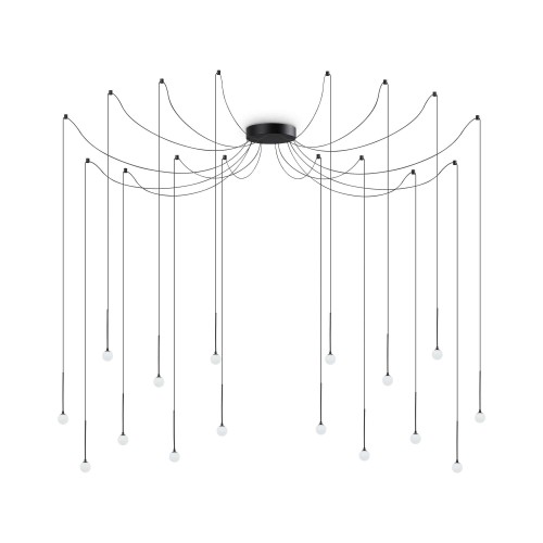Lampa wisząca LUCCIOLA Czarny 284002 Ideal lux