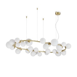 Lampa wisząca PERLAGE Mosiądz 296746 Ideal lux