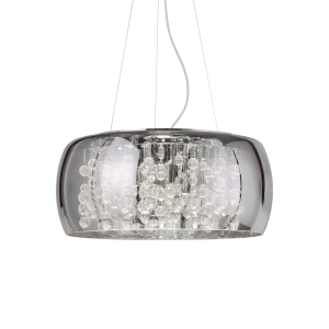 Lampa wisząca AUDI-80 SP8 FUME' przydymione szkło 197654 Ideal lux