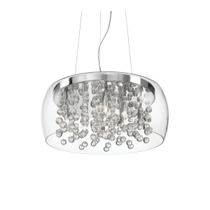 Lampa wisząca AUDI-80 SP8 TRASPARENTE transparentna 031750 Ideal lux