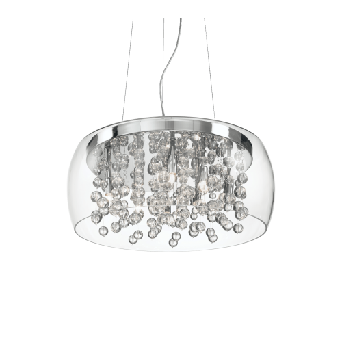 Lampa wisząca AUDI-80 SP8 TRASPARENTE transparentna 031750 Ideal lux