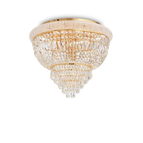 Lampa sufitowa Plafon DUBAI Mosiądz 201016 Ideal lux