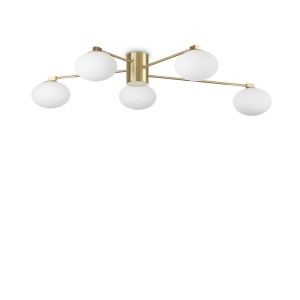Lampa sufitowa HERMES Mosiądz 288277 Ideal lux