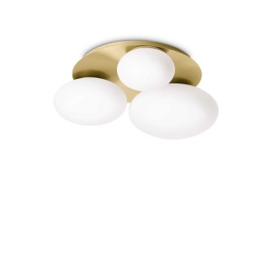 Lampa sufitowa Plafon NINFEA Mosiądz 293660 Ideal lux