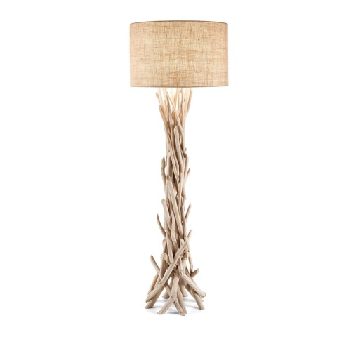 Lampa podłogowa DRIFTWOOD Drewno 148939 Ideal lux
