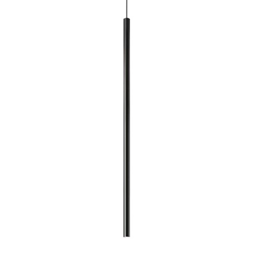 Lampa wisząca rurka czarna zwis Ultrathin Sp D100 Round DALI/Push Nero 321783 Ideal Lux 
