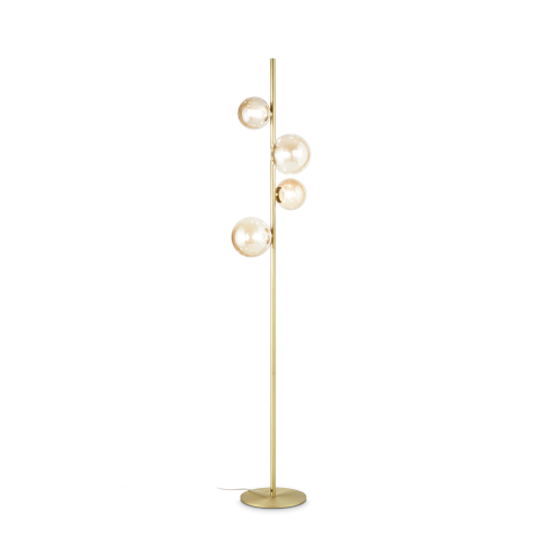 Lampa podłogowa PERLAGE PT4 AMBRA  IP20 Bursztyn 317816 Ideal lux