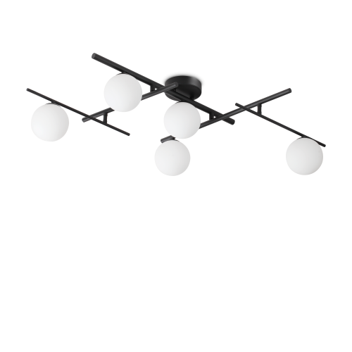 Lampa sufitowa ATLAS PL5 NERO  IP20 Czarny 328218 Ideal lux