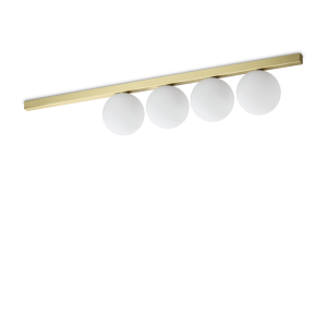 Lampa sufitowa BINOMIO PL4 OTTONE  IP20 Mosiądz 328461 Ideal lux