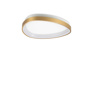 Lampa sufitowa plafon GEMINI PL D042 ON-OFF OTTONE  3000K IP20 Mosiądz 328034 Ideal lux