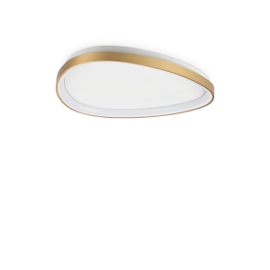 Lampa sufitowa plafon GEMINI PL D061 ON-OFF OTTONE  3000K IP20 Mosiądz 328065 Ideal lux