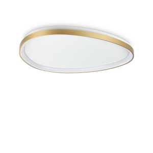 Lampa sufitowa plafon GEMINI PL D081 ON-OFF OTTONE 3000K IP20 Mosiądz 328096 Ideal lux