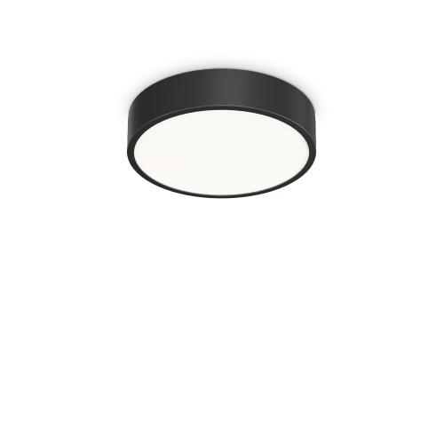Lampa sufitowa plafon RAY PL D30 NERO 3000-4000K IP44 Czarny 327563 Ideal lux