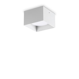 Lampa sufitowa SPIKE PL1 SQUARE BIANCO  IP20 Biały 317489 Ideal lux