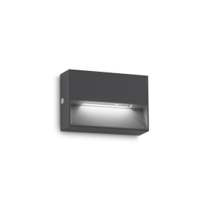 Kinkiet elewacyjny zewnętrzny DEDRA AP SMALL ANTRACITE 3000K IP65 Antracyt 328645 Ideal lux
