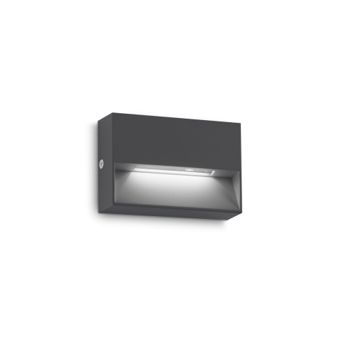 Kinkiet elewacyjny zewnętrzny DEDRA AP SMALL ANTRACITE 3000K IP65 Antracyt 328645 Ideal lux
