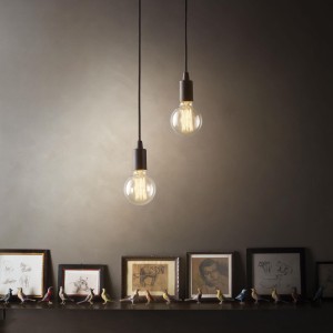 Lampa wisząca EDISON SP1 NERO czarna 113319 Ideal lux