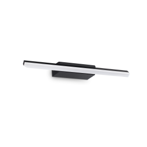 Kinkiet lampa łazienkowa nad lustro RIFLESSO AP D42 NERO 3000K IP44 Czarny 302225 Ideal lux
