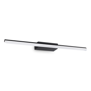 Kinkiet lampa łazienkowa nad lustro RIFLESSO AP D62 NERO 3000K IP44 Czarny 302232 Ideal lux