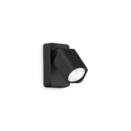 Kinkiet lampa ścienna z reflektorkiem RUDY AP1 SQUARE NERO  IP20 Czarny 321530 Ideal lux